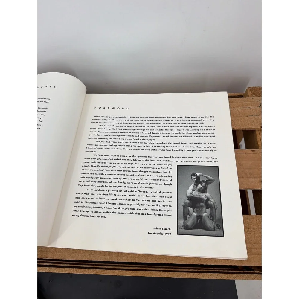 Tom Bianchi Extraordinary Friends First Edition 1993 Photography Art Book Gay
